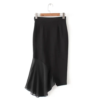 2020 All Match Irregular Skirt Korean Fashion Chiffon Skirt Stitching Bag Hip Black Skirt Faldas Largas Elegantes Free Shipping
2020 All Match Irregular Skirt Korean Fashion Chiffon Skirt Stitching Bag Hip Black Skirt Faldas Largas Elegantes Free Shipping