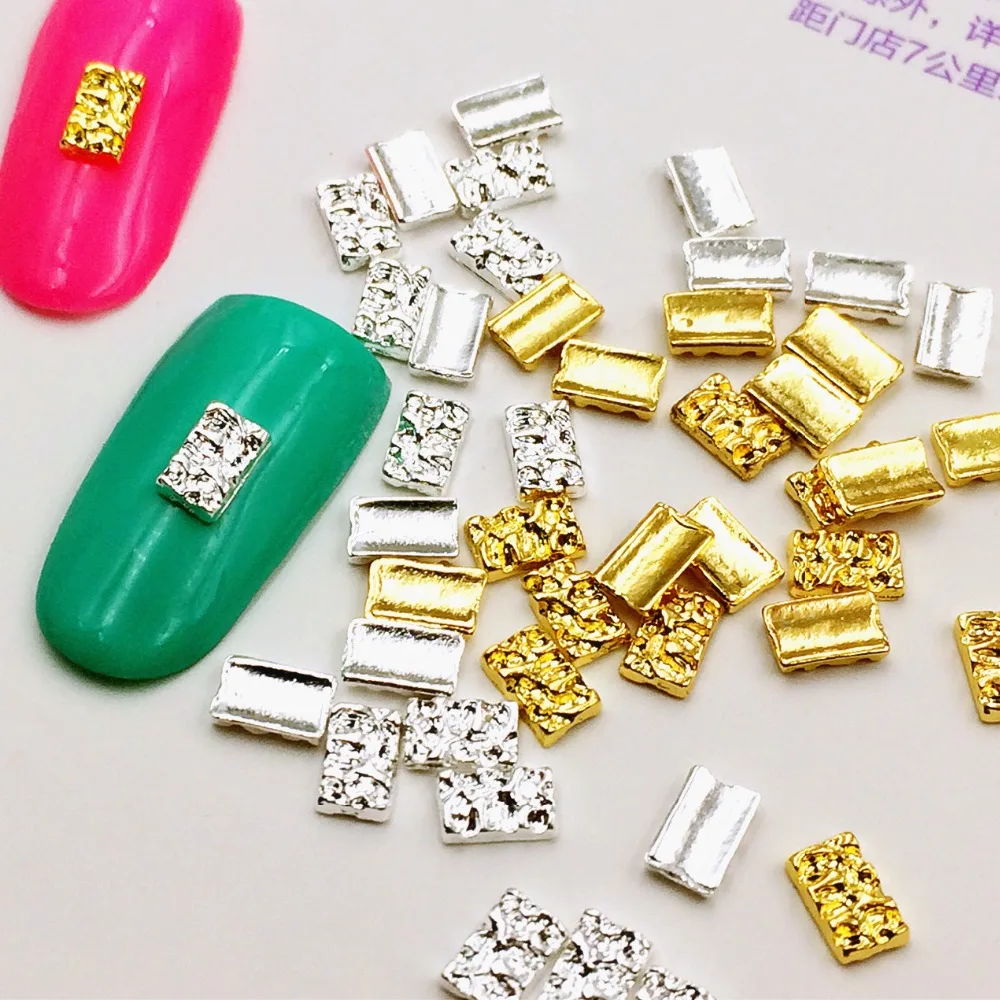 10pcs/bag Japan New 3D Nail Art Decoration Metal Nail Sticker Gold Silver Kawaii Rectangle DIY Charm Nail Tools
10pcs/bag Japan New 3D Nail Art Decoration Metal Nail Sticker Gold Silver Kawaii Rectangle DIY Charm Nail Tools