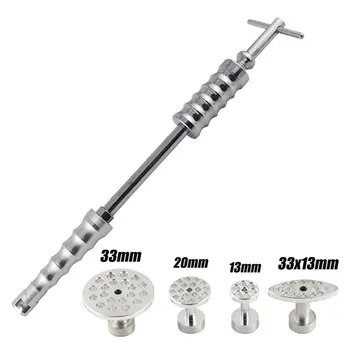 Paintless Dent Repair Tools Slide Hammer Car Body Dent Puller Removal Set with 4pcs PDR Glue Puller Tabs Aluminum Suction Cups
Paintless Dent Repair Tools Slide Hammer Car Body Dent Puller Removal Set with 4pcs PDR Glue Puller Tabs Aluminum Suction Cups