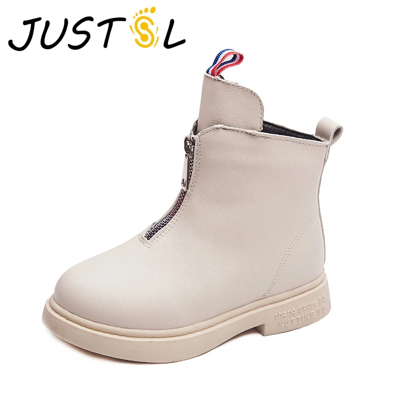 JUSTSL Girls solid boots children's plus velvet cotton keep warm boots autumn winter new England style Martin boots for kids
JUSTSL Girls solid boots children's plus velvet cotton keep warm boots autumn winter new England style Martin boots for kids