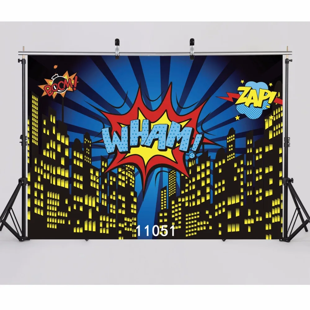 SJOLOON super hero scene photgraphy backdrops kids photography background party photo background picture vinyl photo studio prop
SJOLOON super hero scene photgraphy backdrops kids photography background party photo background picture vinyl photo studio prop