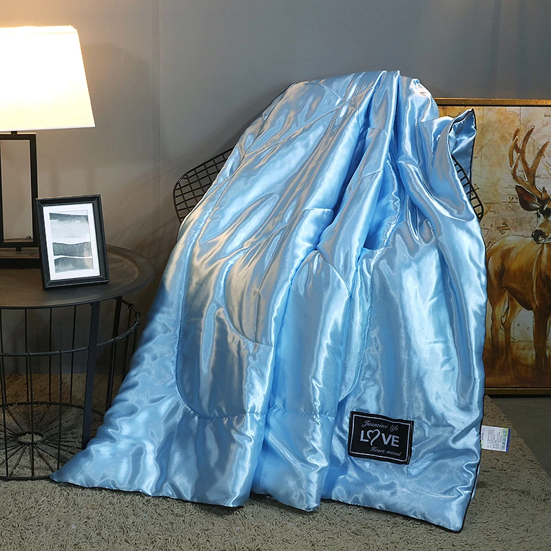 Silk-like Smooth Summer Quilt Single Double Blanket Twin Full Queen Machine Washable Solid color Blue Pink Grey Camel MH1
Silk-like Smooth Summer Quilt Single Double Blanket Twin Full Queen Machine Washable Solid color Blue Pink Grey Camel MH1