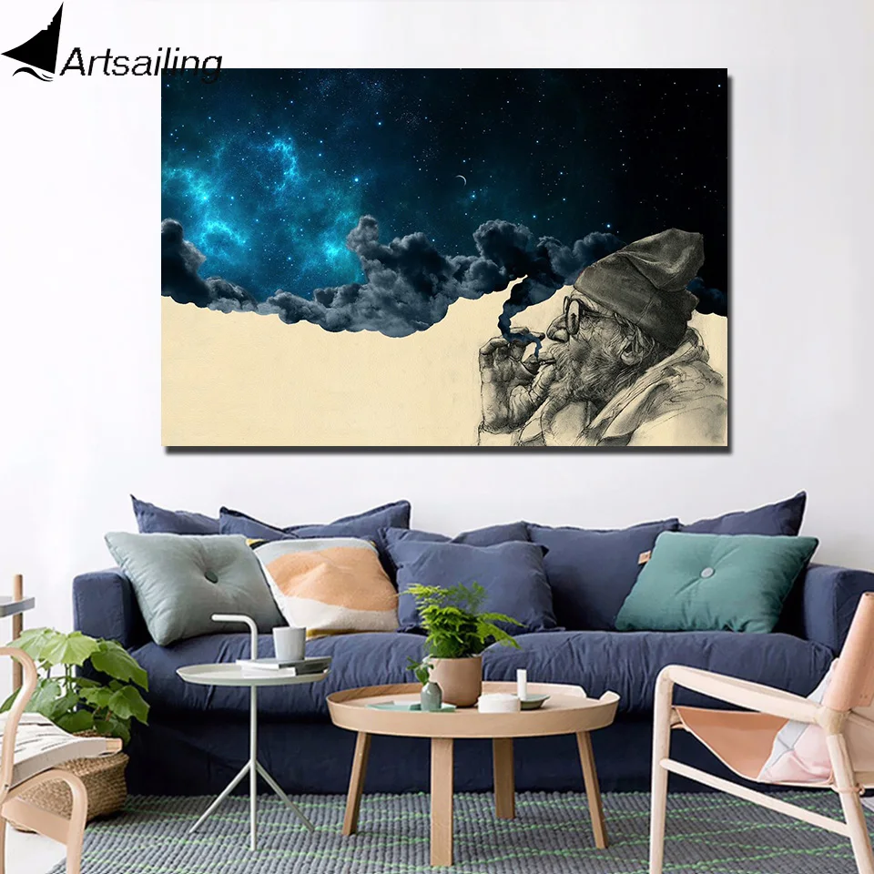 HD print 1 piece canvas art poster smoke and wonder old man smoking weed painting wall art picture home decoration
HD print 1 piece canvas art poster smoke and wonder old man smoking weed painting wall art picture home decoration