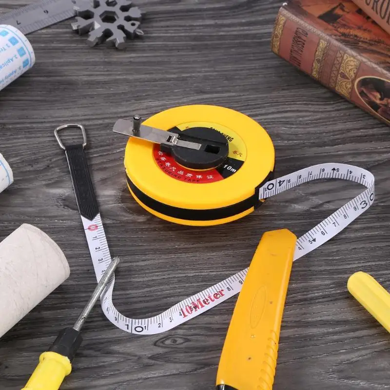 Surveyors 50m Open Reel Measuring Tape 50 Metre Metric Imperial