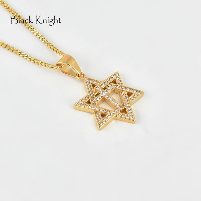 Black Knight Gold Color stainless steel Hollow out Star of David Cross pendant necklace Bling Bling David Star necklace BLKN0742
Black Knight Gold Color stainless steel Hollow out Star of David Cross pendant necklace Bling Bling David Star necklace BLKN0742
