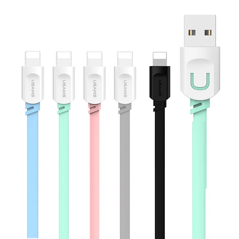 2.1A Noodle Charger Wire 1m 1.5m USB Data Sync Charge Cable for iPhone 6 6S 7 8 Plus XS Max 5S 5 iPad 4 Air 2 Fast Charging Cord
2.1A Noodle Charger Wire 1m 1.5m USB Data Sync Charge Cable for iPhone 6 6S 7 8 Plus XS Max 5S 5 iPad 4 Air 2 Fast Charging Cord