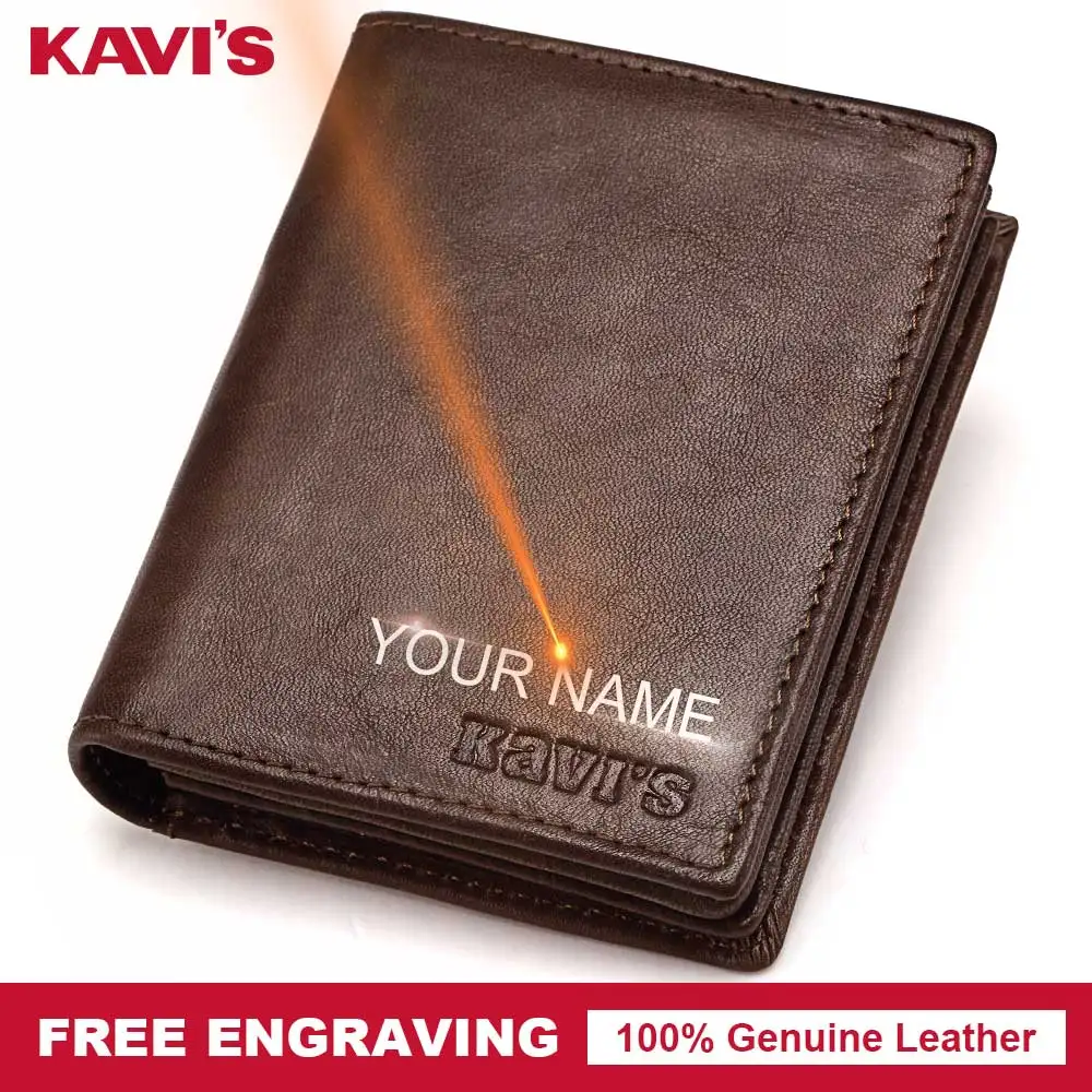 KAVIS DIY Free Engraving 100% Genuine Leather Male Wallet Men Coin Purse PORTFOLIO Money Pocket Perse Valet Gift For Gifts
KAVIS DIY Free Engraving 100% Genuine Leather Male Wallet Men Coin Purse PORTFOLIO Money Pocket Perse Valet Gift For Gifts