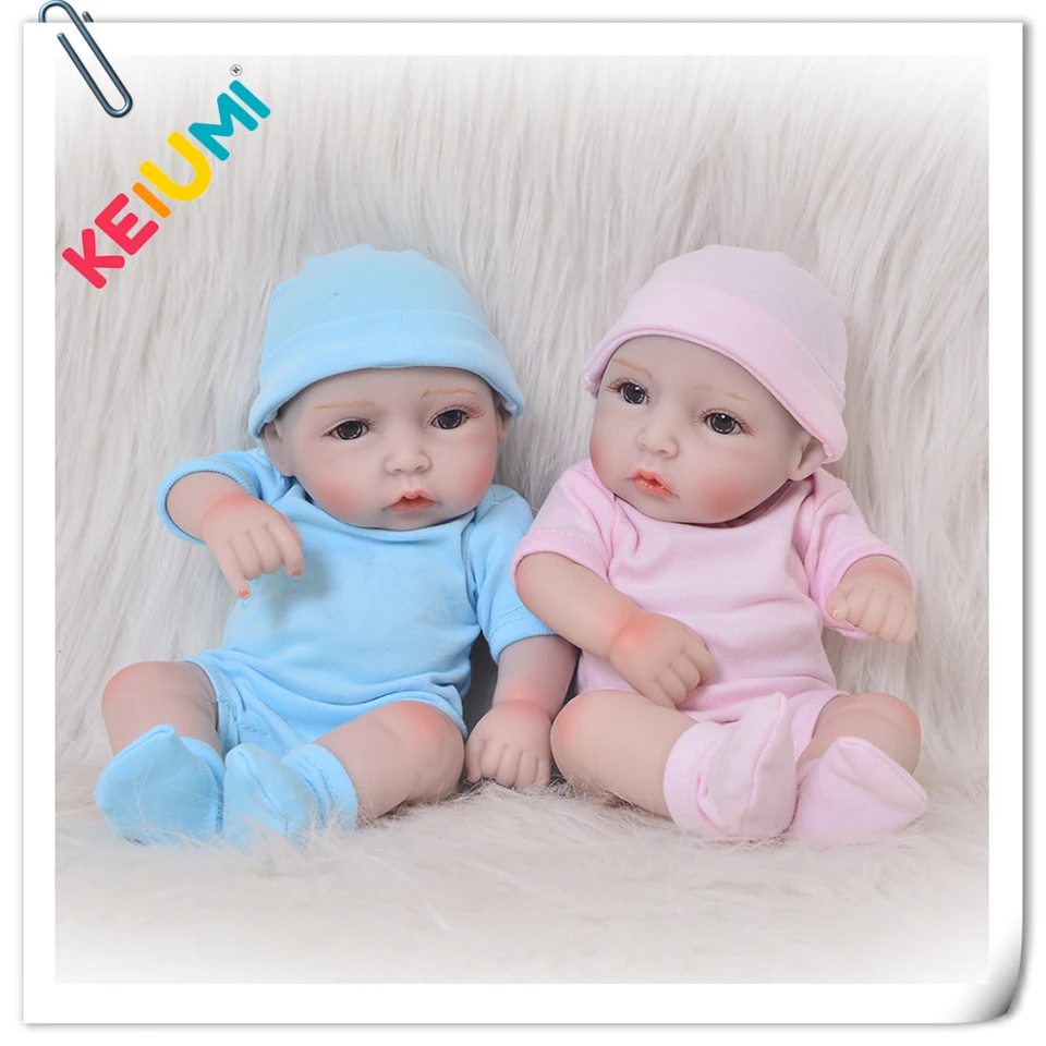 KEIUMI 11 inch Reborn Baby Dolls Full Body Silicone Vinyl Girl and Boy Twins Lifelike 27 cm Baby Doll Toys For Kid Birthday Gift
KEIUMI 11 inch Reborn Baby Dolls Full Body Silicone Vinyl Girl and Boy Twins Lifelike 27 cm Baby Doll Toys For Kid Birthday Gift