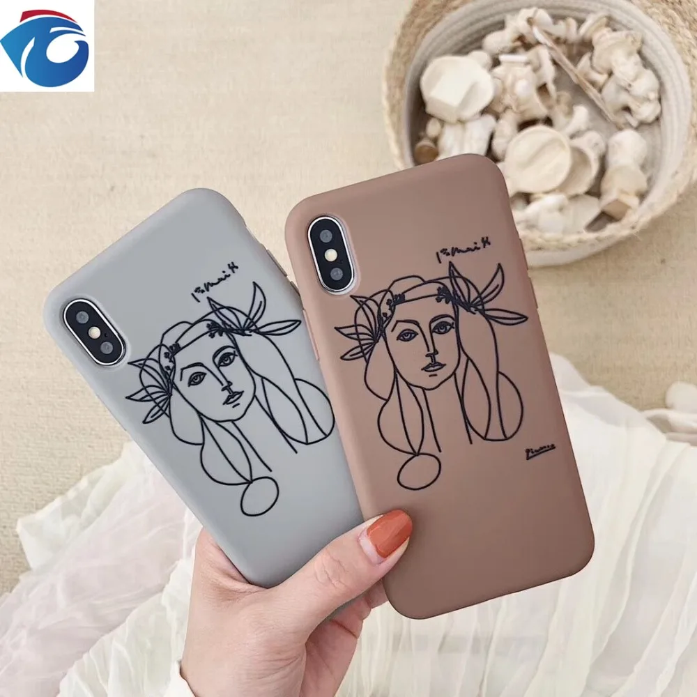 HUANQING Art Line Female Cell Phone Shell For iPhone 6 6S 7 7Plus Phone Protection Anti-fall For 8 8Plus XR XSMax soft case
HUANQING Art Line Female Cell Phone Shell For iPhone 6 6S 7 7Plus Phone Protection Anti-fall For 8 8Plus XR XSMax soft case