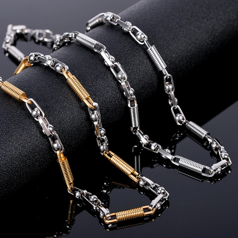 TrustyLan Men's Necklaces Luxury Gold Silver Color Thick Stainless Steel Chain Choker Necklace Masculine Jewelry Gifts For Him
TrustyLan Men's Necklaces Luxury Gold Silver Color Thick Stainless Steel Chain Choker Necklace Masculine Jewelry Gifts For Him