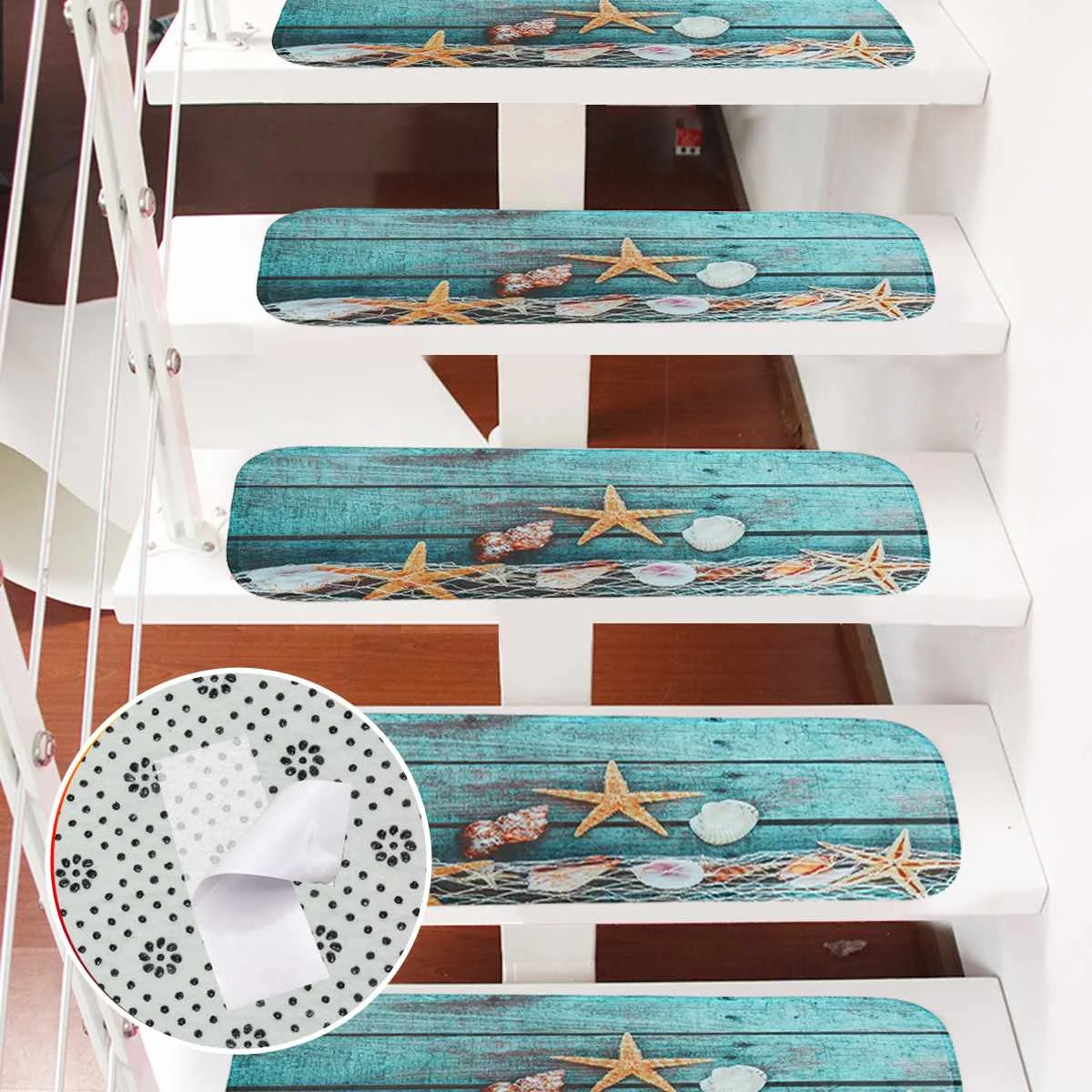 66.5x23cm Peacock Star Fish Fishing Net Pattern Anti Slip Door Mats Household Carpet Stair Tread Floor Step Rug Protection Cover
66.5x23cm Peacock Star Fish Fishing Net Pattern Anti Slip Door Mats Household Carpet Stair Tread Floor Step Rug Protection Cover