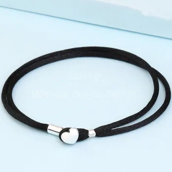 2017 Summer Release 925 Sterling Silver Fabric Cord Clasp Starter Bracelet Women Jewelry Fits European Charm Beads -5 Color
2017 Summer Release 925 Sterling Silver Fabric Cord Clasp Starter Bracelet Women Jewelry Fits European Charm Beads -5 Color