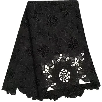 New Arrival Black Color African Lace Fabrics High Quality Cord Guipure Lace Fabric Women Nigerian Water Soluble Lace Fabric 822
New Arrival Black Color African Lace Fabrics High Quality Cord Guipure Lace Fabric Women Nigerian Water Soluble Lace Fabric 822