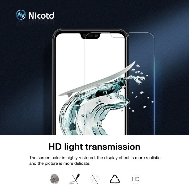 Tempered Glass Film For Huawei P smart Y9 2018 2019 P20 Lite 2.5D Screen Protector For Huawei P10 Plus Lite Pro Glass Film (3)