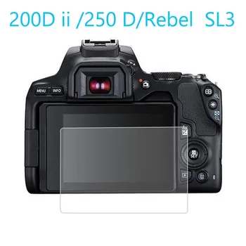 캐논용 강화 유리 화면 보호기, 카메라 보호 커버, 보호 필름, 캐논 EOS 200D Mark ii MK2 250D Rebel SL3 Kiss X10