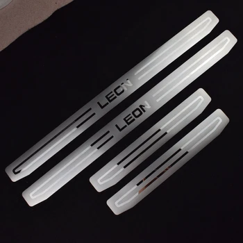 New LEON Car Door Sill Protective Cover Stainless Steel Door Sills Scuff Plate for SEAT LEON 2014-2018
New LEON Car Door Sill Protective Cover Stainless Steel Door Sills Scuff Plate for SEAT LEON 2014-2018