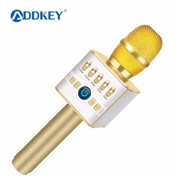 ADDKEY karaoke microphone Bluetooth Wireless Condenser microfone professional Mobile Phone KTV MIC music Player for iOS Android
ADDKEY karaoke microphone Bluetooth Wireless Condenser microfone professional Mobile Phone KTV MIC music Player for iOS Android