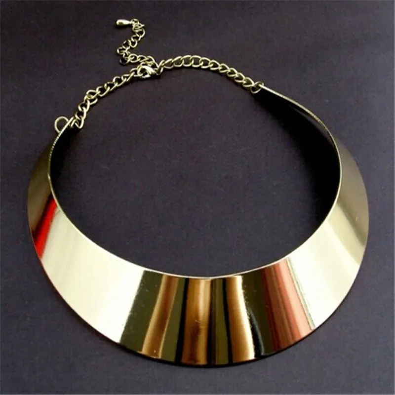 Fatpig Women Fashion Gold Wide Chokers Necklaces Simple Other Metal Gold Collar Necklace 2018
Fatpig Women Fashion Gold Wide Chokers Necklaces Simple Other Metal Gold Collar Necklace 2018