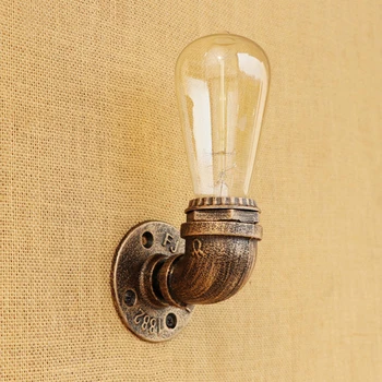 Fashion Loft Water pipe wall lamp Industrial metal rust vintage E27 sconce light for living room bedroom restaurant bar 80v-240v
Fashion Loft Water pipe wall lamp Industrial metal rust vintage E27 sconce light for living room bedroom restaurant bar 80v-240v