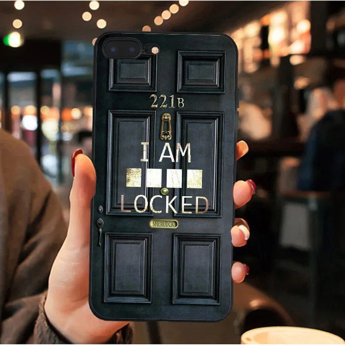 Sherlock Holmes in Door 221B black Soft silicone Phone Case For iPhone 6 6s 7 8 Plus X 10 XS MAX XR For Samsung S7 S8 S9 S10
Sherlock Holmes in Door 221B black Soft silicone Phone Case For iPhone 6 6s 7 8 Plus X 10 XS MAX XR For Samsung S7 S8 S9 S10