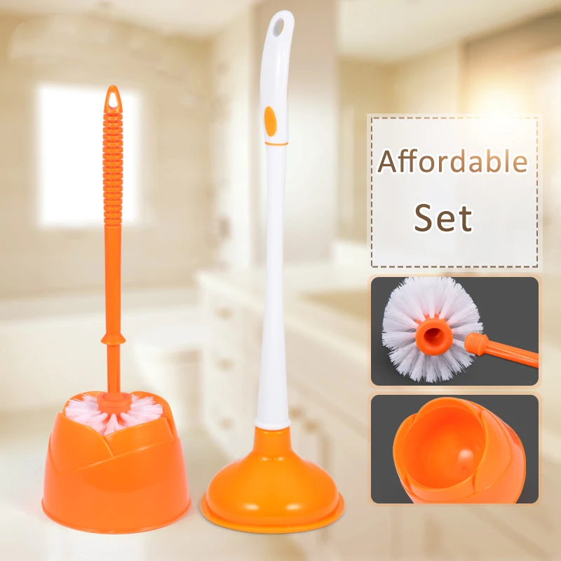 ANHO Toilet Brush Set Plastic Strong Suction With Toilet Pump Cleaning Brush Holder Tool Bathroom Cleaner Kit Orange Accessories
ANHO Toilet Brush Set Plastic Strong Suction With Toilet Pump Cleaning Brush Holder Tool Bathroom Cleaner Kit Orange Accessories