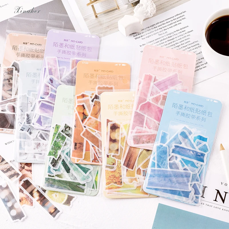 XINAHER 60Pcs/bag Color landscape tape style paper sticker package DIY diary decoration sticker album scrapbooking
XINAHER 60Pcs/bag Color landscape tape style paper sticker package DIY diary decoration sticker album scrapbooking