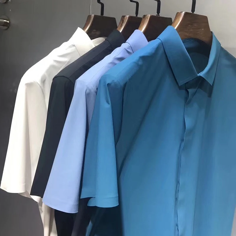free shipping men Short-sleeved shirt ,Spring and summer silky thin solid casual business male shirt
free shipping men Short-sleeved shirt ,Spring and summer silky thin solid casual business male shirt