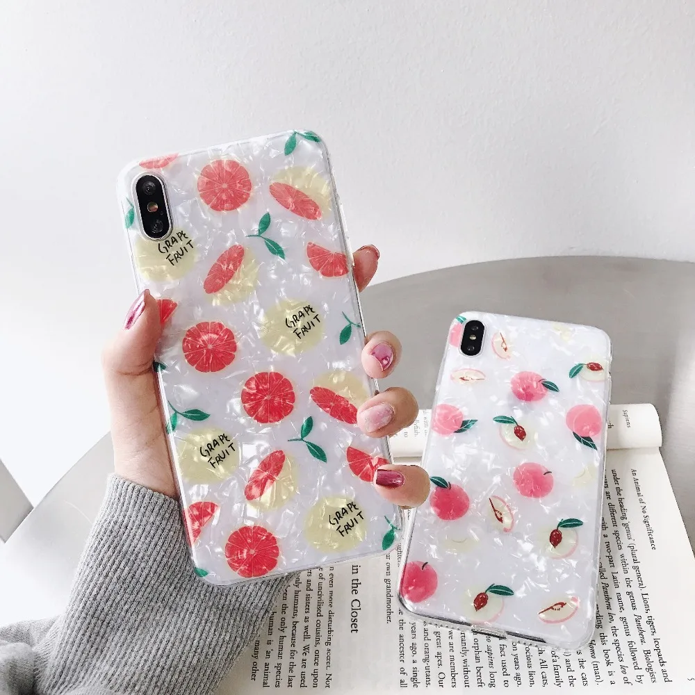 Glitter Summer Juicy Peach Orange Grapefruit Fruits Phone Case For iPhone 6 6S 7 8 Plus X XR XS Max Soft TPU Back Cover Fundas
Glitter Summer Juicy Peach Orange Grapefruit Fruits Phone Case For iPhone 6 6S 7 8 Plus X XR XS Max Soft TPU Back Cover Fundas