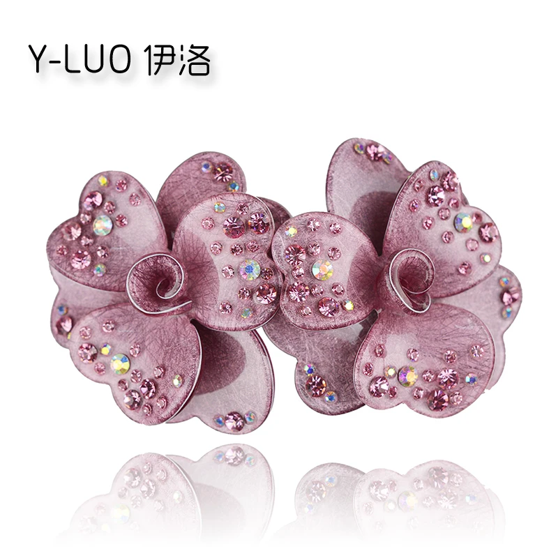 New Fashion Women Hair Accessories Rhinestone Hair Clip Twins Flower Hair Barrette Perfect Gils Gift
New Fashion Women Hair Accessories Rhinestone Hair Clip Twins Flower Hair Barrette Perfect Gils Gift