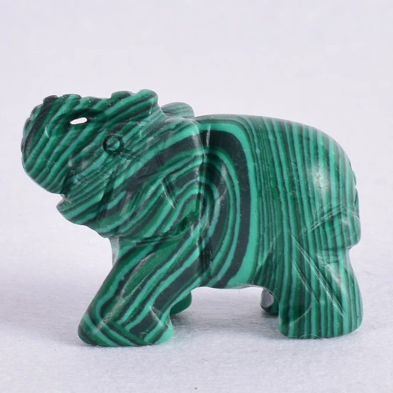 Malachite Elephant Figurines natural gemstone Mini Animals craft mineral stone Statue craft for Decor Healing crystal gift
Malachite Elephant Figurines natural gemstone Mini Animals craft mineral stone Statue craft for Decor Healing crystal gift