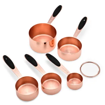 5Pcs/Set Rose Gold Stainless Steel Measuring Cup DIY Coffee Salt Suger Baking Tools Kitchen Accessories 40set/lot
5Pcs/Set Rose Gold Stainless Steel Measuring Cup DIY Coffee Salt Suger Baking Tools Kitchen Accessories 40set/lot