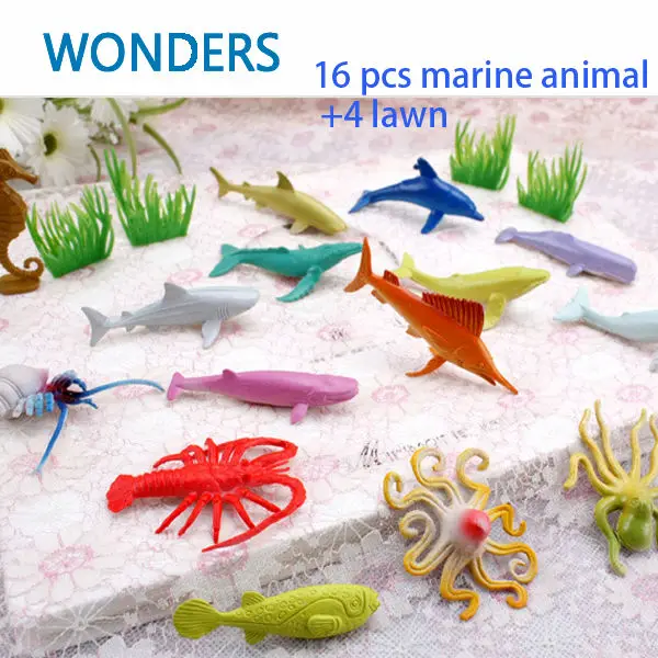 16pcs/lot Small Size Sea Life Model Anime Underwater World Fish PVC Action Figure Model Early Education Marine Figure Set Toys
16pcs/lot Small Size Sea Life Model Anime Underwater World Fish PVC Action Figure Model Early Education Marine Figure Set Toys