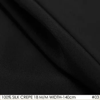100% SILK CREPE DE CHINE 140cm width 18momme Natural Silk Dress Fabric crepe de chine silk Wedding Fabric Black NO 03
100% SILK CREPE DE CHINE 140cm width 18momme Natural Silk Dress Fabric crepe de chine silk Wedding Fabric Black NO 03