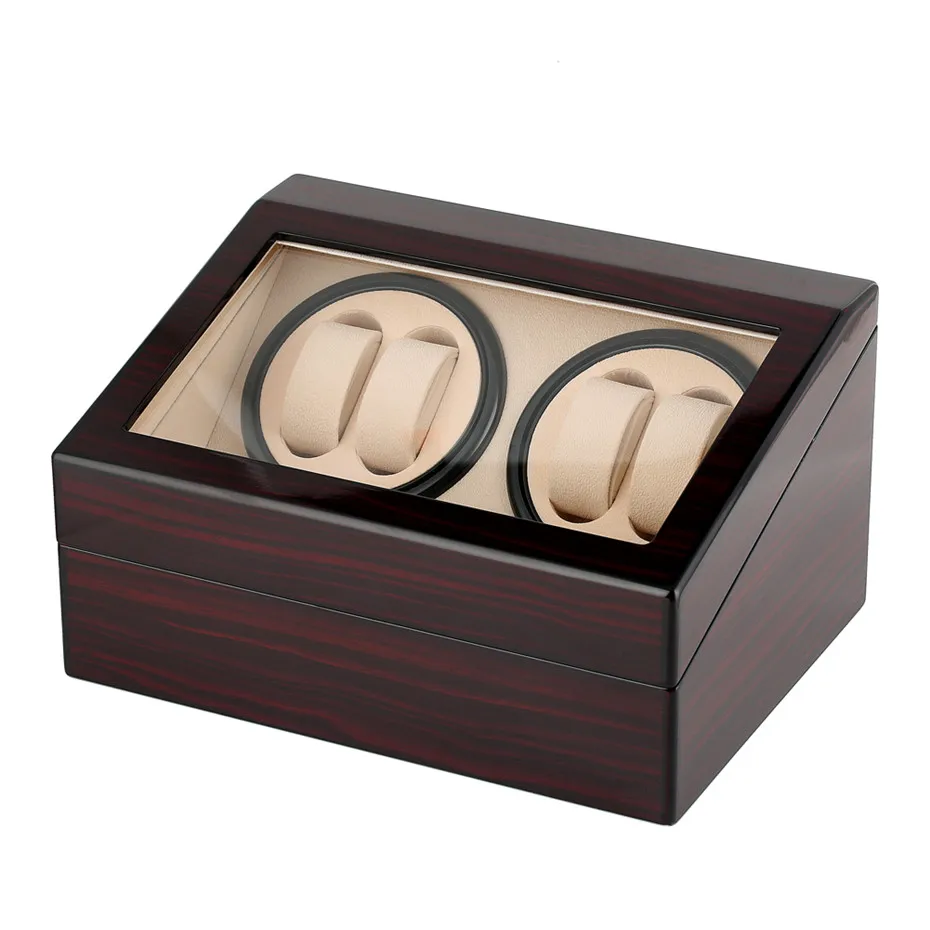 US/UK/AU/EU Plug Watch Winders Automatic Mechanical Watch Winding Box 4 Pieces Storage Motor Shaker Holder Luxury Jewelry Boxes
US/UK/AU/EU Plug Watch Winders Automatic Mechanical Watch Winding Box 4 Pieces Storage Motor Shaker Holder Luxury Jewelry Boxes