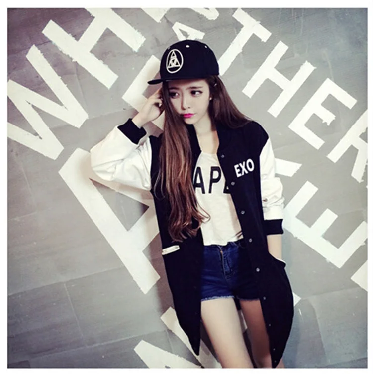 kpop EXO 2017 new long section of Korean school baseball uniform Sweatshirt fleece jacket coat Hoodies k-pop exo-M exo-k garment
kpop EXO 2017 new long section of Korean school baseball uniform Sweatshirt fleece jacket coat Hoodies k-pop exo-M exo-k garment
