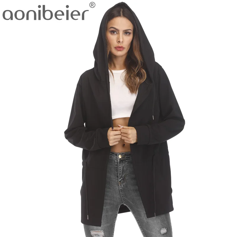 Aonibeier Women Hooded Sweatshirts With Black Gown Hip Hop Mantle Hoodies and long Sleeves Design Cloak Winter Coats Outwear
Aonibeier Women Hooded Sweatshirts With Black Gown Hip Hop Mantle Hoodies and long Sleeves Design Cloak Winter Coats Outwear