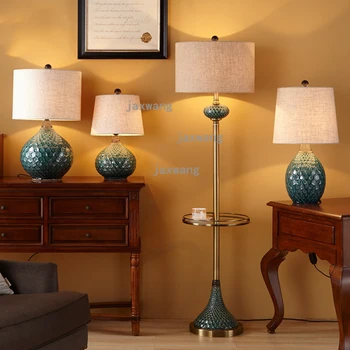 American desk lamp bedroom bedside lampara escritorio living room ceramic desk lamp study modern eye protection LED table lamps
American desk lamp bedroom bedside lampara escritorio living room ceramic desk lamp study modern eye protection LED table lamps