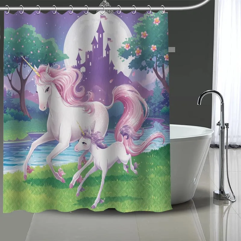 New arrival Custom unicorn horses Shower Curtain Modern Fabric Bath Curtains Home Decor Curtains With hook More Size
New arrival Custom unicorn horses Shower Curtain Modern Fabric Bath Curtains Home Decor Curtains With hook More Size