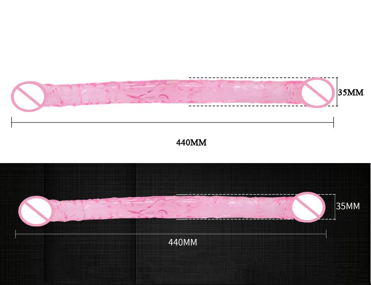 Super Long Soft Flexible Double Dong Penetration Dildo Realistic Penis Artificial Double Ended Dildos Lesbian Sex Toys For Woman 5
