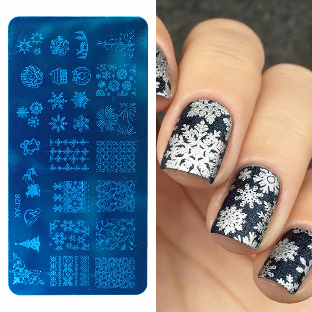 1pcs Christmas Style 12x6cm Stainless Steel Nail Art Image Stamp Stamping Plates Manicure Templates Stencils LAXYJ28
1pcs Christmas Style 12x6cm Stainless Steel Nail Art Image Stamp Stamping Plates Manicure Templates Stencils LAXYJ28