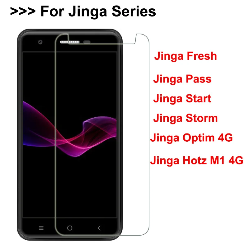 

Tempered Glass for Jinga Fresh 4G Screen Protector For Jinga Fresh Pass Optim Hotz M1 4G Start Storm Protective Glass Film Cover