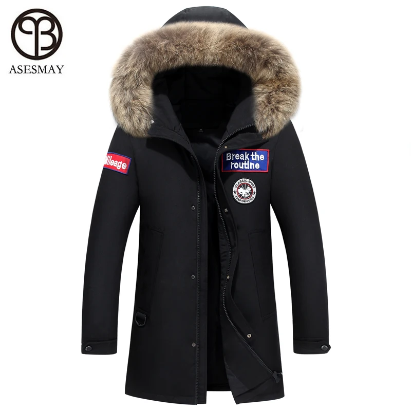 Asesmay 2019 Fashion Winter Jacket Men Parka Hood Thick Long White Duck Down Jackets Mens Casual Coat Camouflage Real Fur Collar
Asesmay 2019 Fashion Winter Jacket Men Parka Hood Thick Long White Duck Down Jackets Mens Casual Coat Camouflage Real Fur Collar