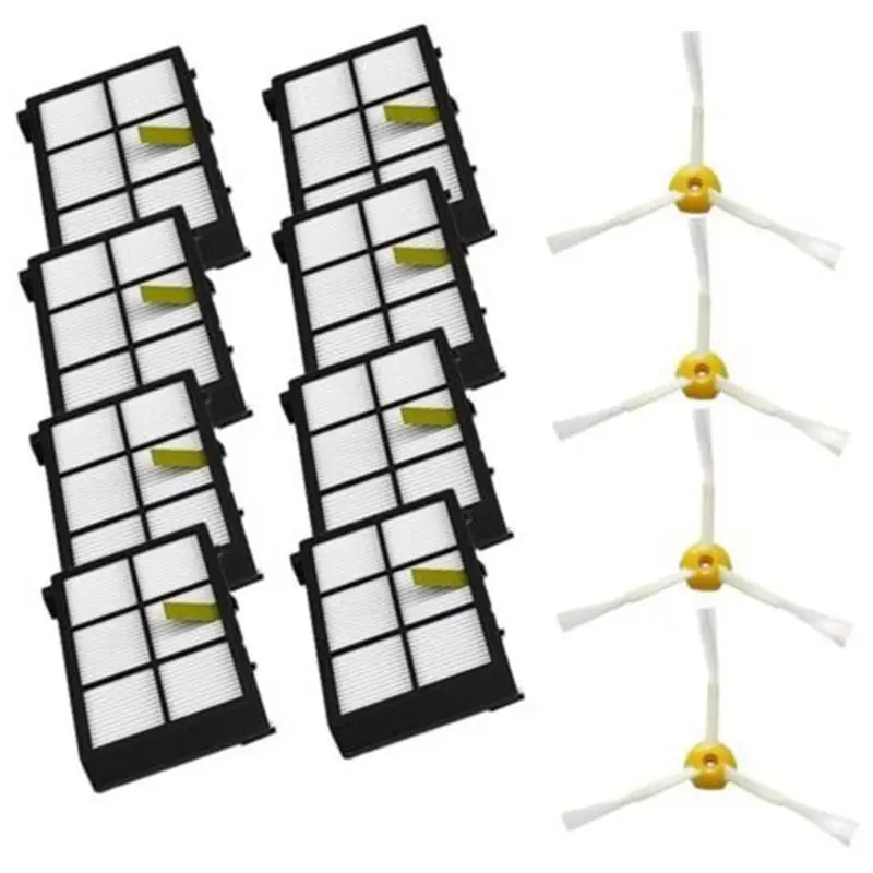 Side Brushes + Hepa Filters Replacement Parts For iRobot Roomba 800 900 Series 805 860 880 890 980 960 870 871 Vacuum Cleaner
Side Brushes + Hepa Filters Replacement Parts For iRobot Roomba 800 900 Series 805 860 880 890 980 960 870 871 Vacuum Cleaner