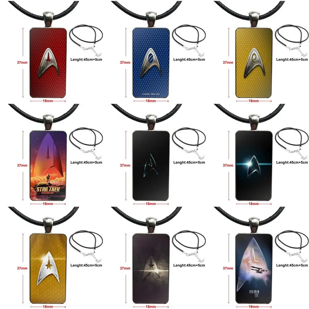 Star Trek Logo Comic Movie Logo And Insignias Necklace With Steel Plated Glass Cabochon Choker Long Pendant Rectangle Necklace
Star Trek Logo Comic Movie Logo And Insignias Necklace With Steel Plated Glass Cabochon Choker Long Pendant Rectangle Necklace