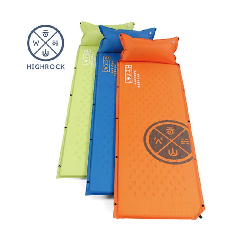 Highrock Single Wear-resisting Water proof Spliceable Automatically Inflating Cushion Sleeping Mattress Pad with Pillow
Highrock Single Wear-resisting Water proof Spliceable Automatically Inflating Cushion Sleeping Mattress Pad with Pillow