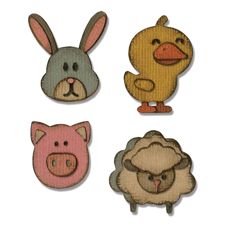 JC Metal Cutting Dies Scrapbooking Dies Cut Pig Rabbit Chick Sheep Craft Cut Die Stencil Handmade Album Paper Card Making Decor
JC Metal Cutting Dies Scrapbooking Dies Cut Pig Rabbit Chick Sheep Craft Cut Die Stencil Handmade Album Paper Card Making Decor