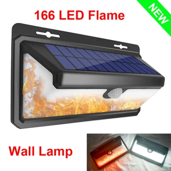 Flame Solar Rechargeable Wall Lamp 70/166LED PIR Induction Wall Light Outdoor Waterproof Garden Courtyard Lights Street Lighting 
Flame Solar Rechargeable Wall Lamp 70/166LED PIR Induction Wall Light Outdoor Waterproof Garden Courtyard Lights Street Lighting