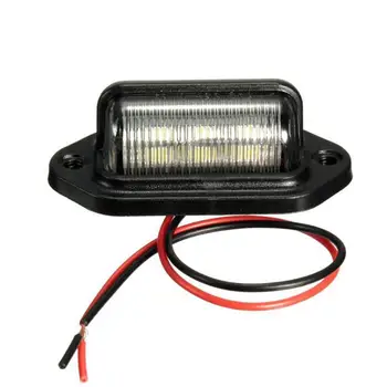 2Pcs Waterproof 6 LED 12/24V Car Truck Trailer License Plate Light Tail Lamp 6.6cm x 3.3cm x 2.5cm
2Pcs Waterproof 6 LED 12/24V Car Truck Trailer License Plate Light Tail Lamp 6.6cm x 3.3cm x 2.5cm