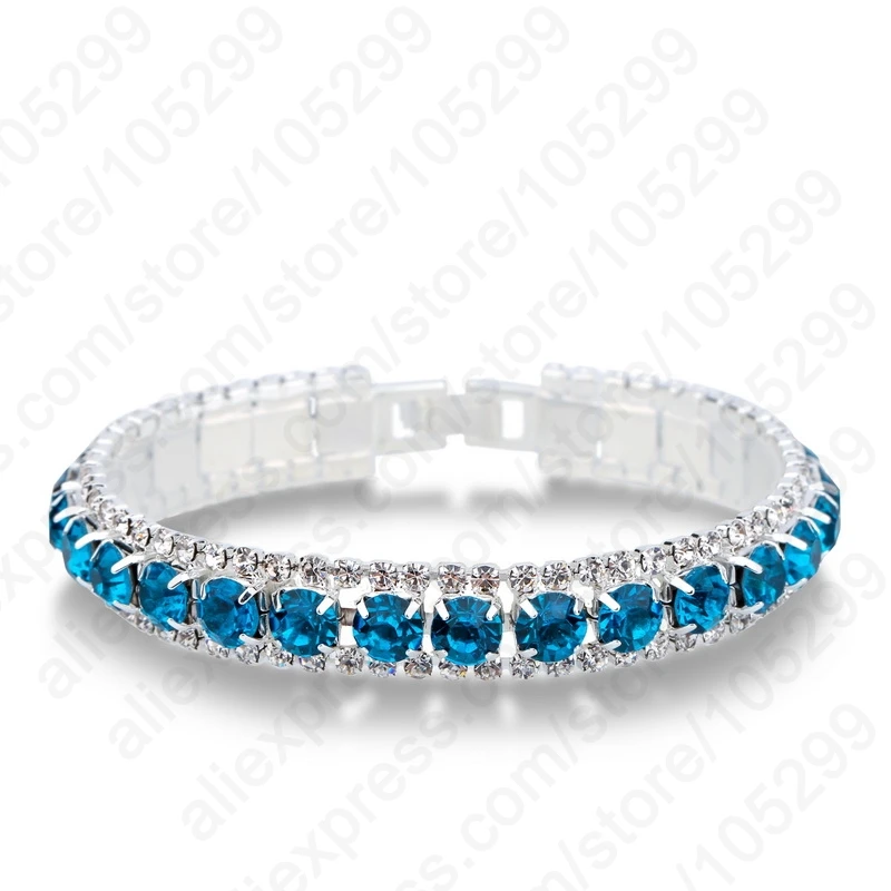 Cubic Zircon Bracelet& Bangle Bling Wristband 925 Sterling Silver Women Wedding Bridal Jewelry Free SHip | Украшения и