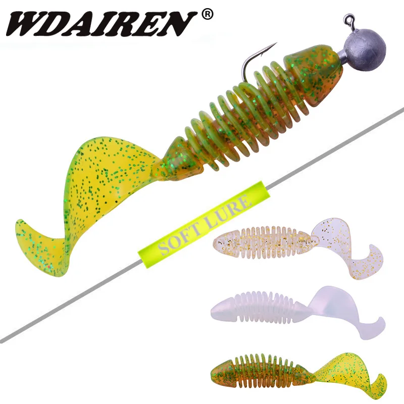 10Pcs/lot Curl Tail Jig Worms Fishing Lure 65mm 3.1g Soft Bait Silicone Bait Bass carp Lures Fishing Swimbait Wobblers
10Pcs/lot Curl Tail Jig Worms Fishing Lure 65mm 3.1g Soft Bait Silicone Bait Bass carp Lures Fishing Swimbait Wobblers